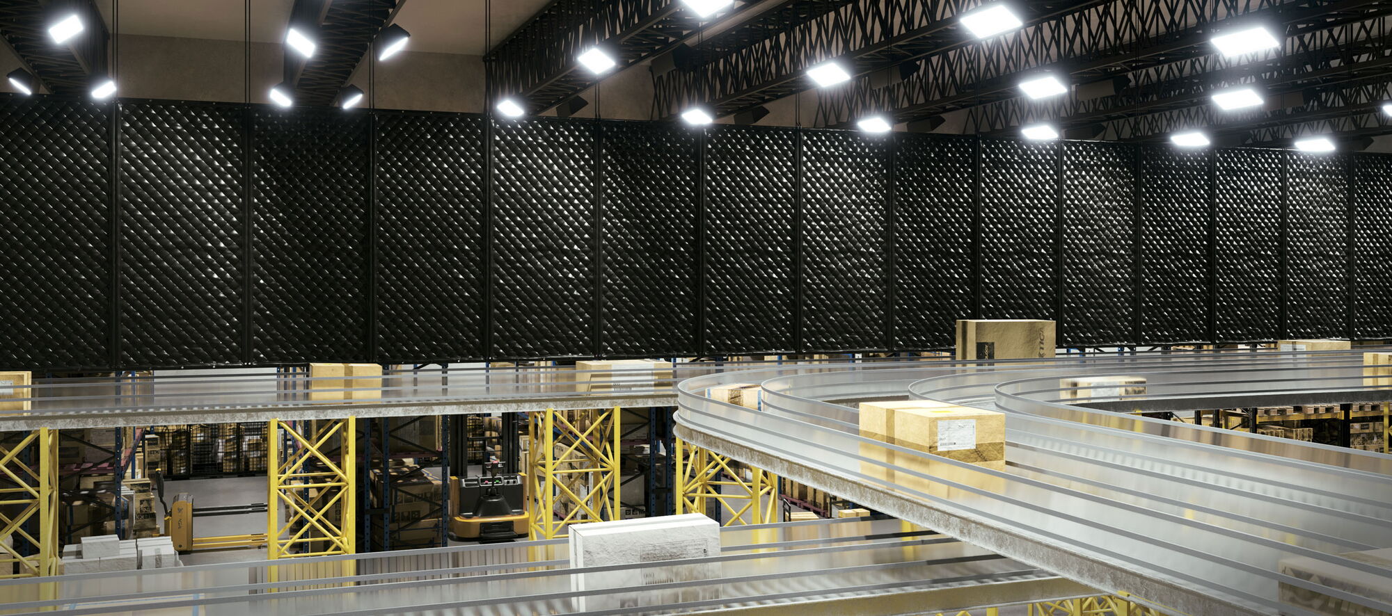 Sound Seal Panels in distribution center