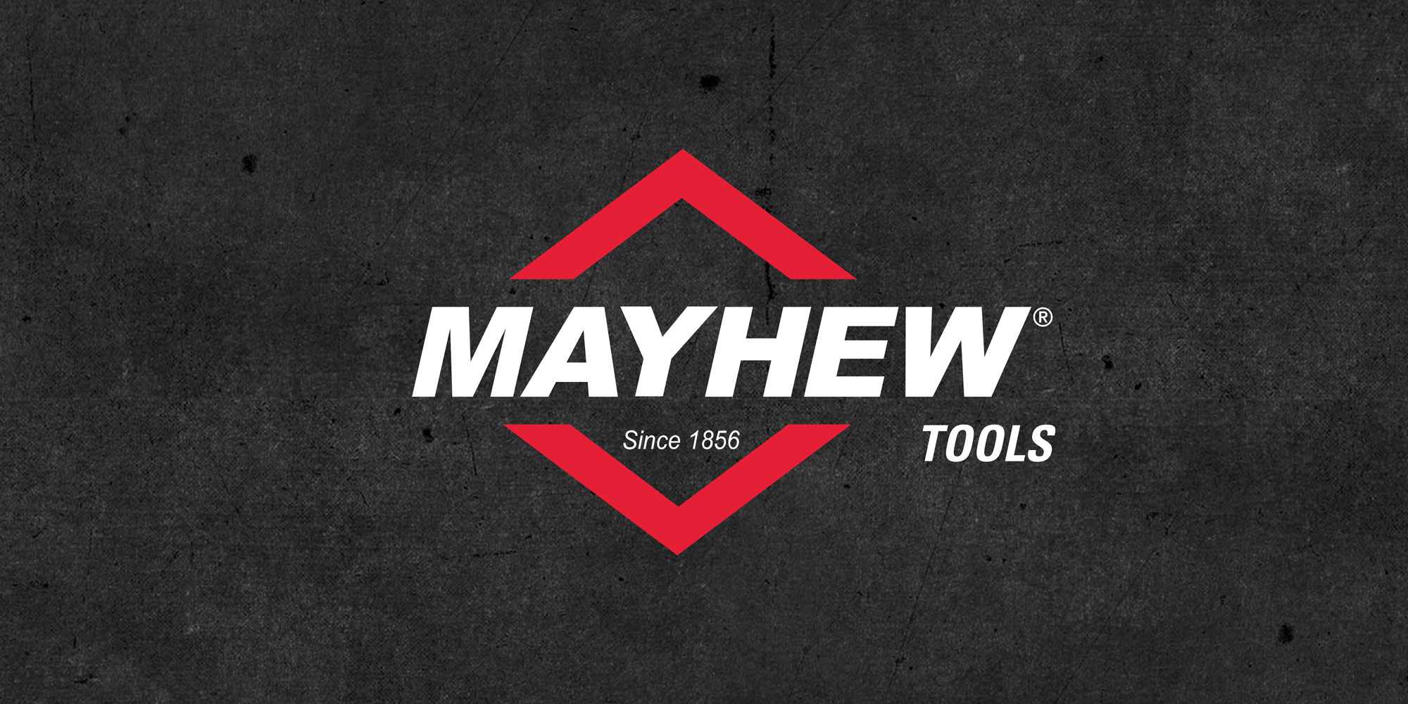 Mayhew Tools Logo on grundge background